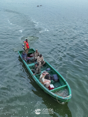 UCF and UWA teams on a Marine patrol in Queen Elizabeth National Park (2)