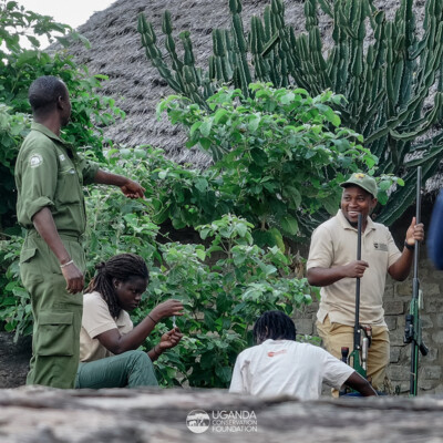 KWS_UCF vets getting ready for the elephant collaring exercise