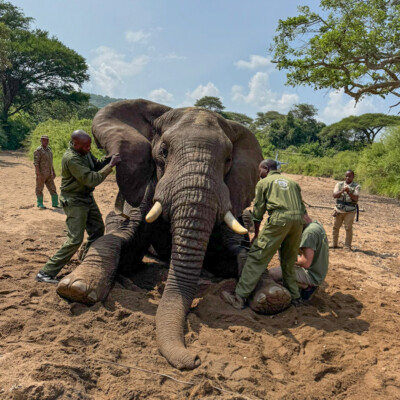 Kidepo - Turkana transboundary elephant collaring