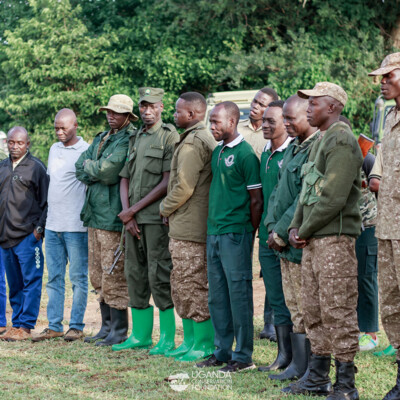 UWA_UCF teams _and student interns getting ready to participate in the elephant collaring activity